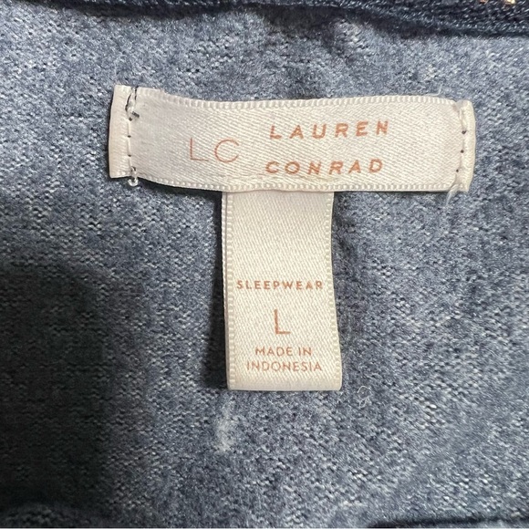 Lauren Conrad Navy Blue Dachshund Through The Woods Sleep Shirt size large - Picture 5 of 7